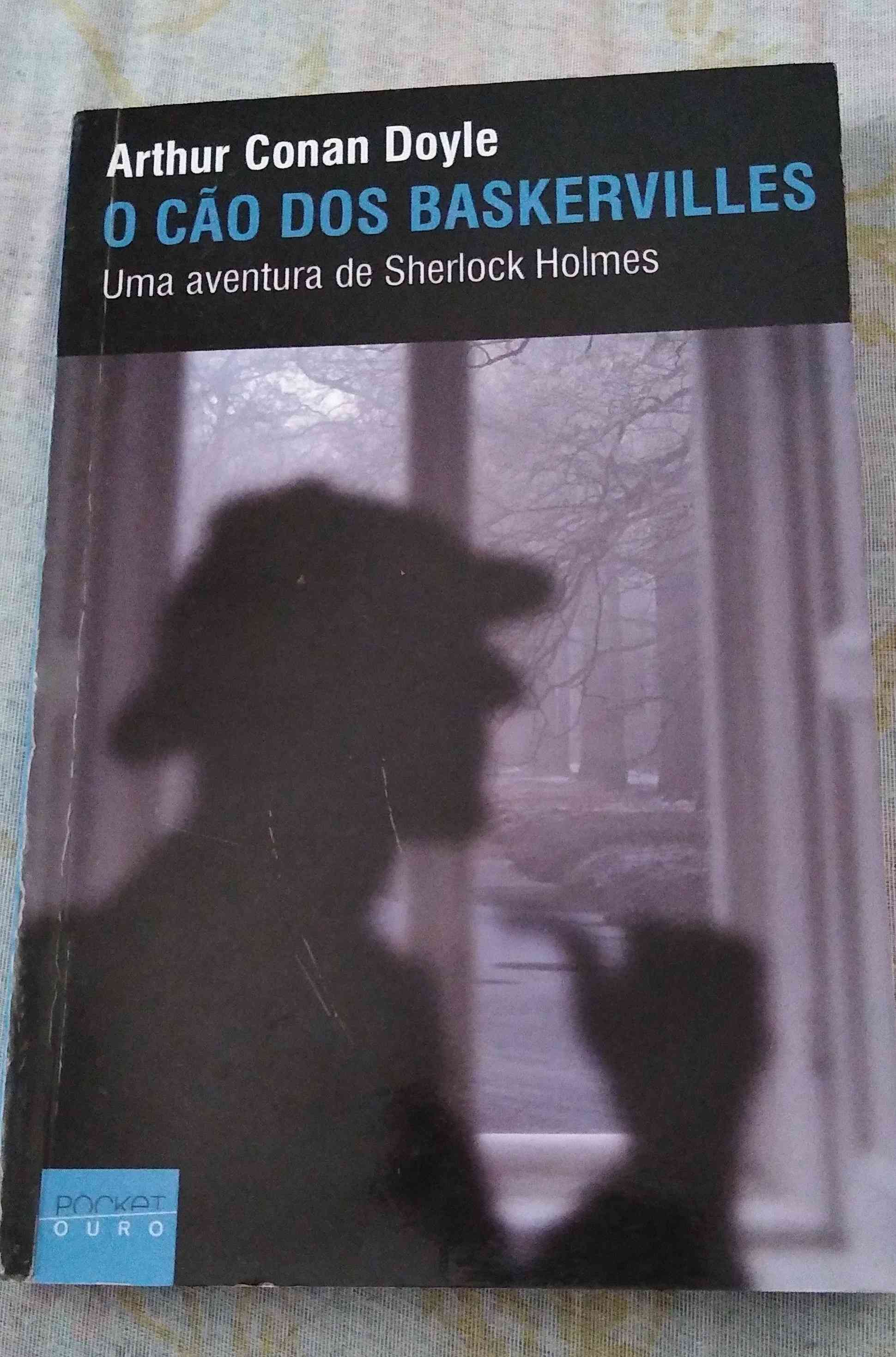 Capa do livro O cão dos baskervilles, de Arthur conan Dayle