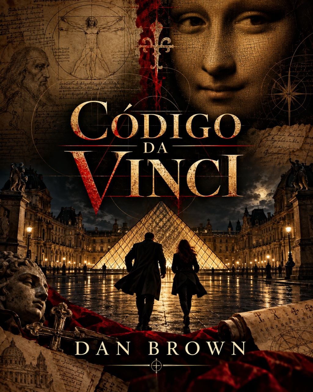 Capa do livro O Código Da Vinci, de Dan Brown