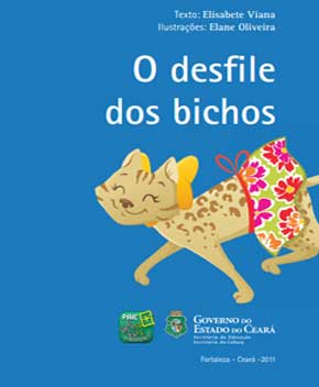 Capa do livro O Desfile dos Bichos, de Elisabete Viana