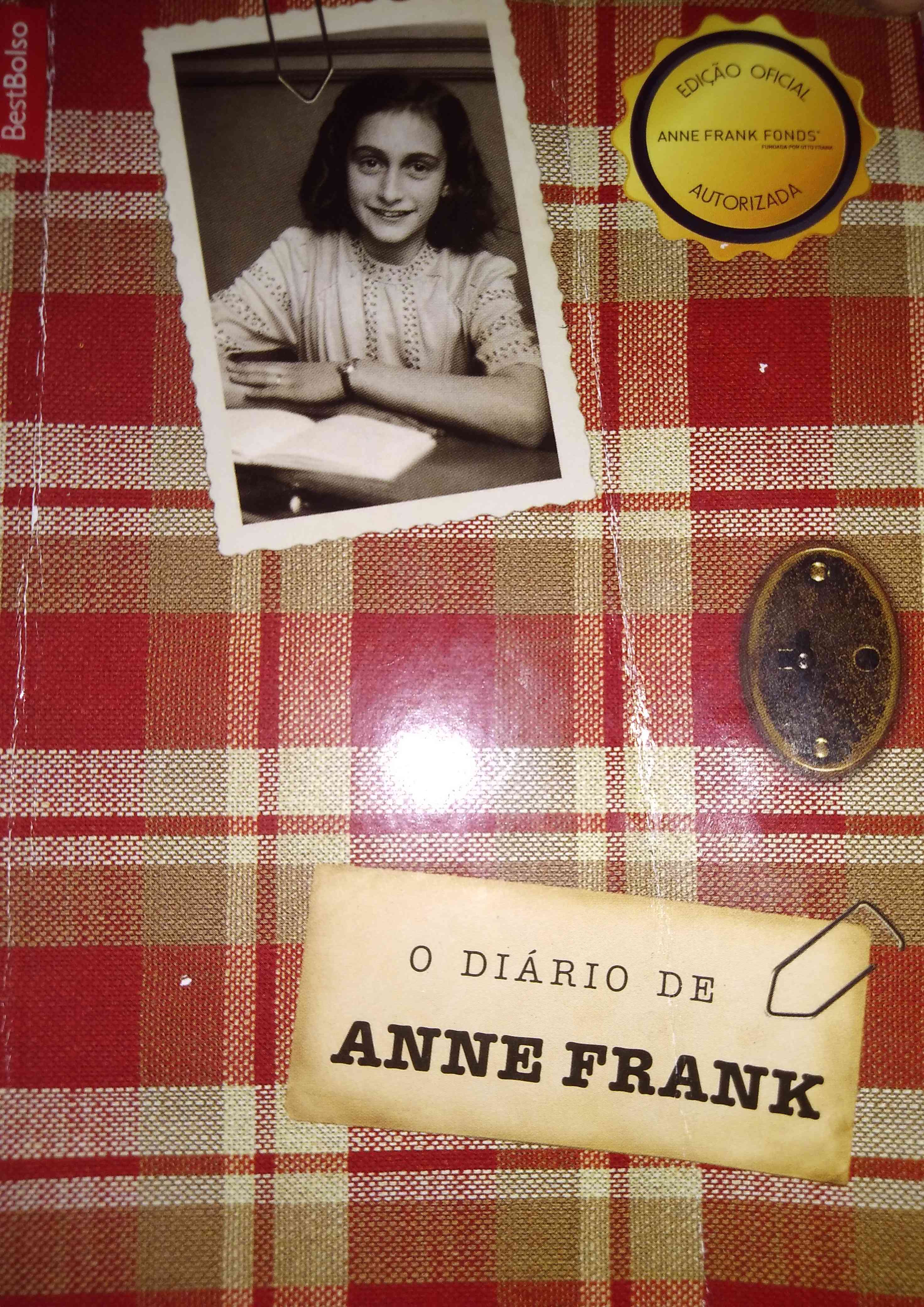 Capa do livro O DIÁRIO DE ANNE FRANK, de Anne Frank