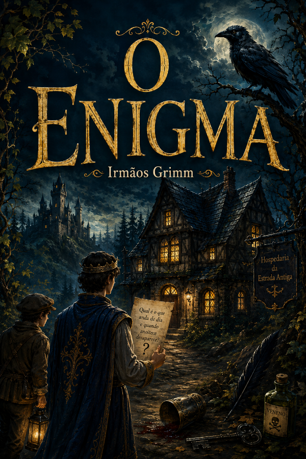 Capa do livro O Enigma, de Irmãos Grimm