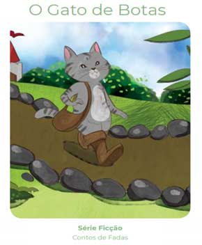 Capa do livro O Gato de Botas, de Contos de Fadas