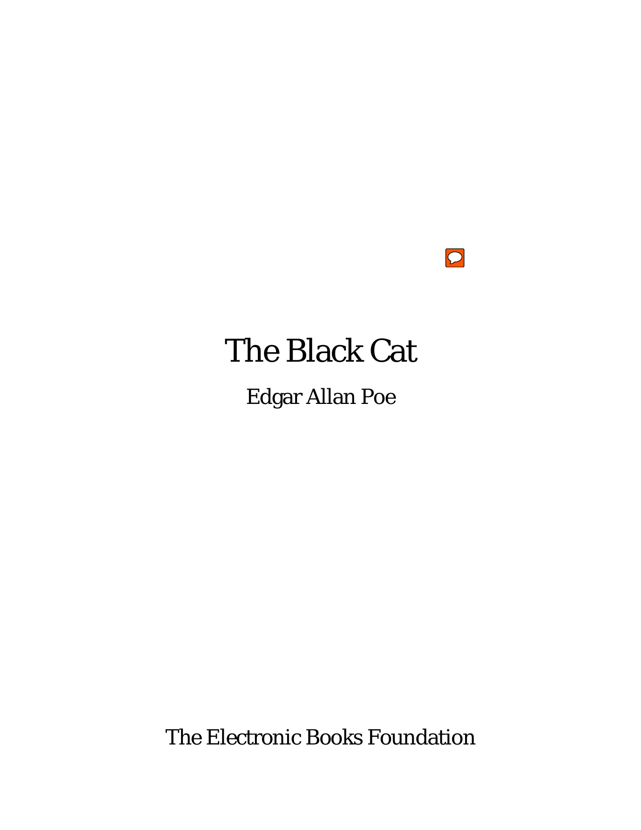 Capa do livro O Gato Preto, de Edgar Allan Poe