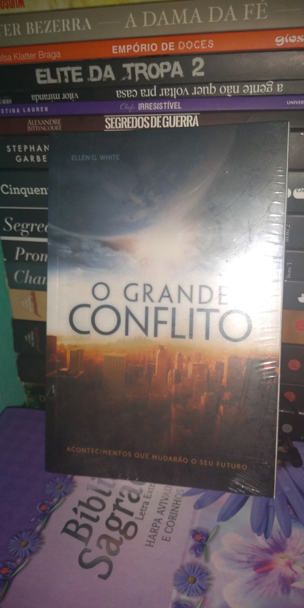 Capa do livro O grande conflito, de Ellen G. White