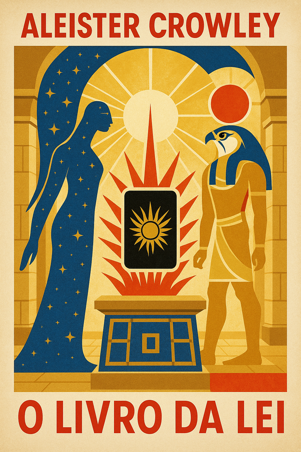 Capa do livro O Livro da Lei, de Aleister Crowley