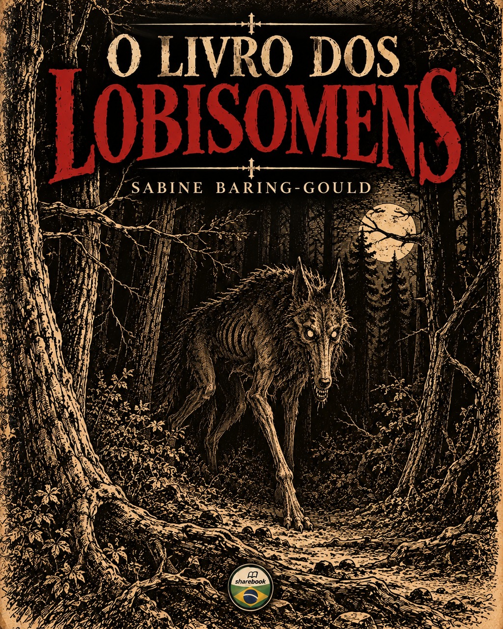 Capa do livro O Livro dos Lobisomens, de Sabine Baring-Gould