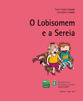 Capa do livro O Lobisomem e a Sereia, de Letícia Gontijo