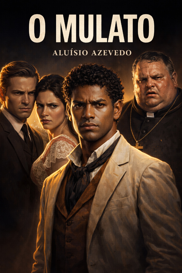 Capa do livro O Mulato, de Aluísio Azevedo