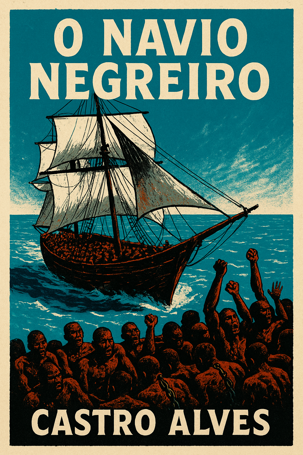 Capa do livro O Navio Negreiro, de Castro Alves