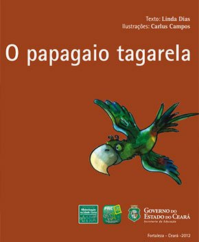 Capa do livro O Papagaio Tagarela, de Linda Dias