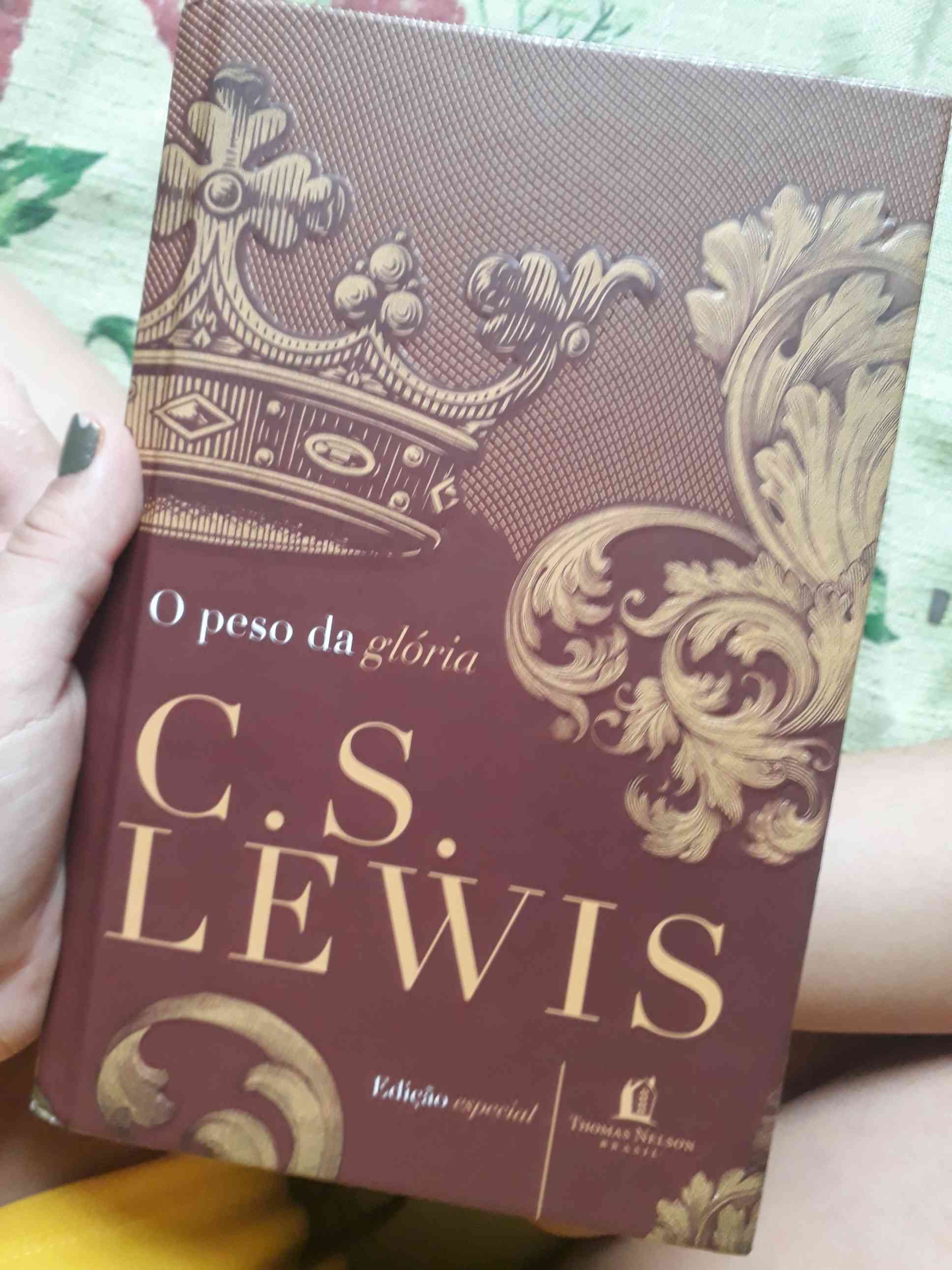 Capa do livro O peso da glória , de C.S Lewis