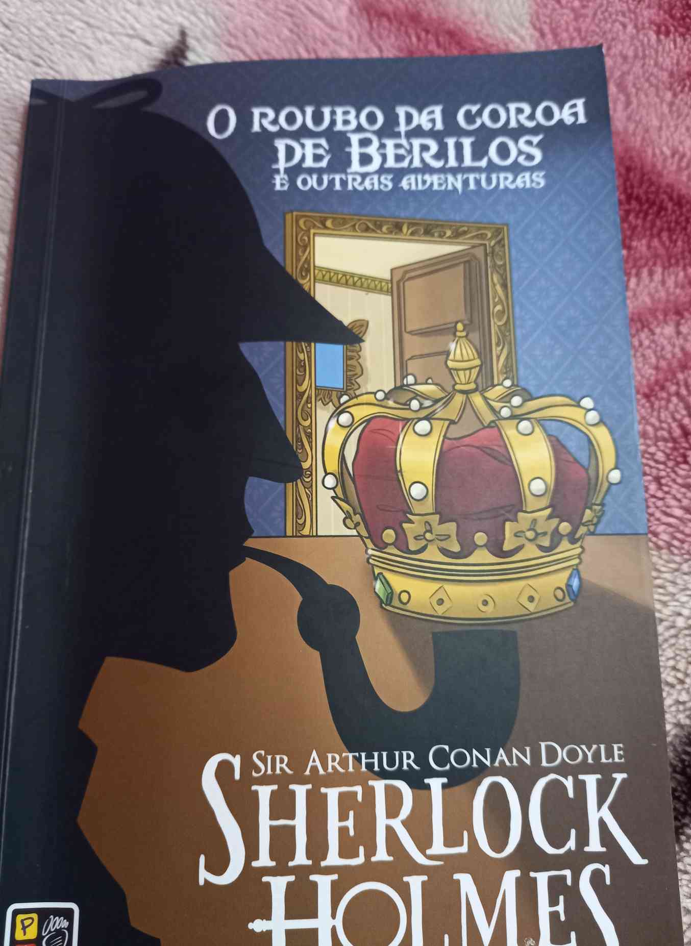Capa do livro O roubo da coros de berilos e outras aventuras , de Pe da letra