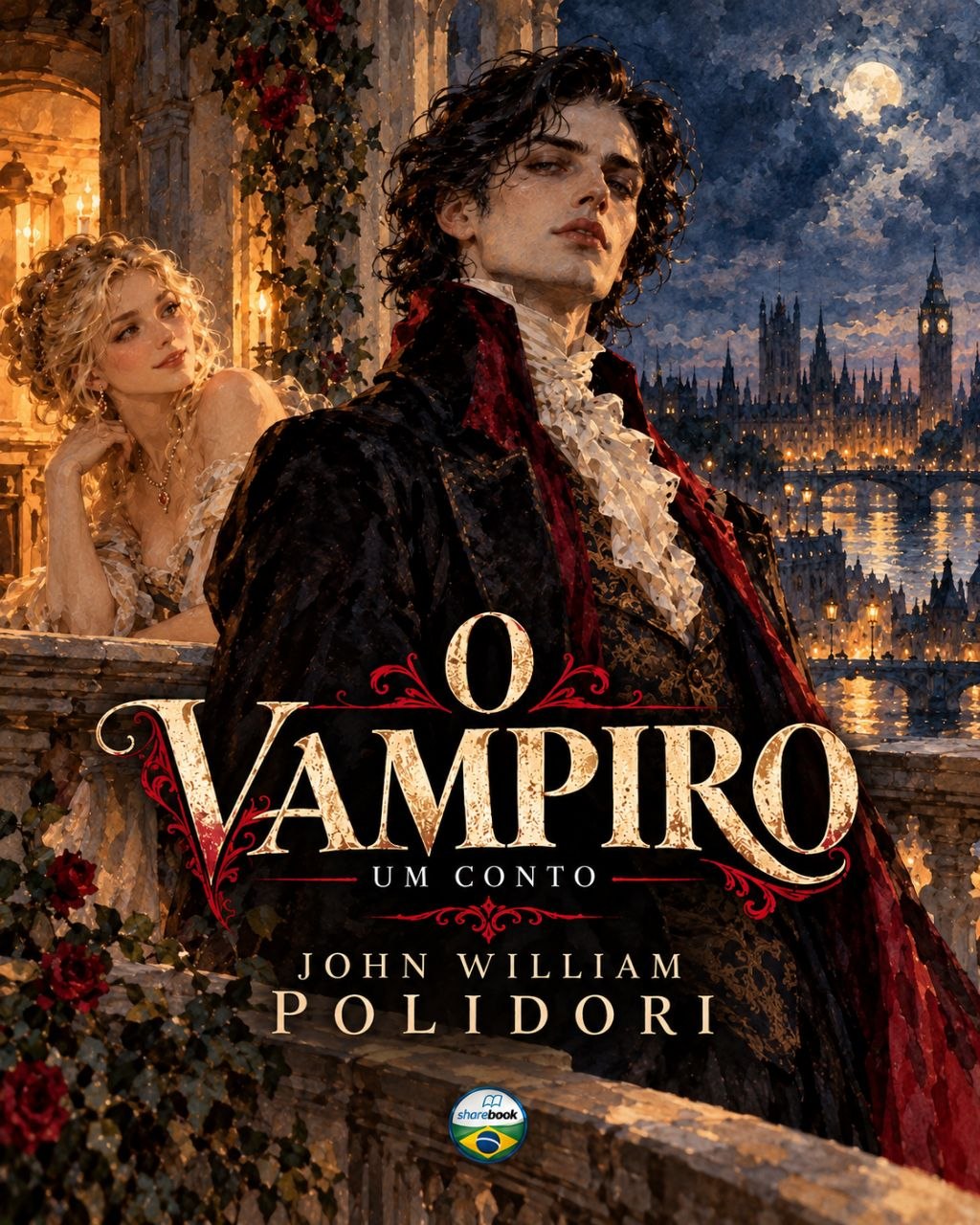 Capa do livro O Vampiro: um conto, de John William Polidori