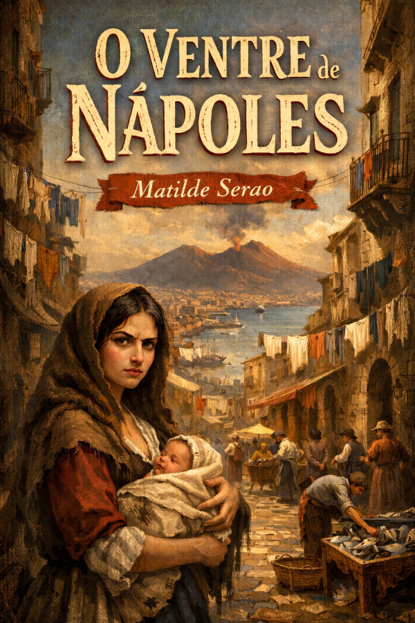 Capa do livro O Ventre de Nápoles, de Matilde Serao