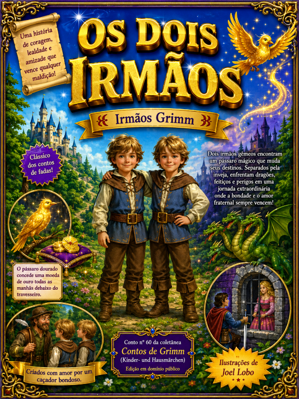 Capa do livro Os Dois Irmãos, de Irmãos Grimm