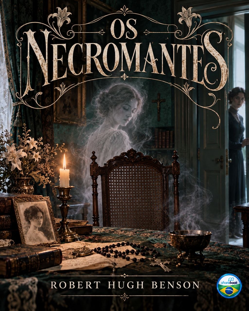 Capa do livro Os Necromantes, de Robert Hugh Benson