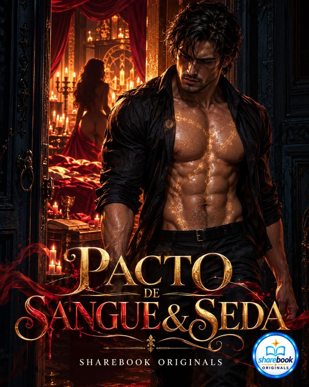 Capa do livro Pacto de Sangue & Seda, de Sharebook Originals