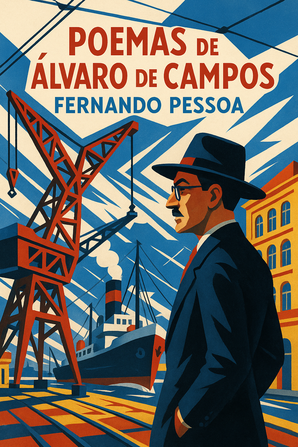 Capa do livro Poemas de Álvaro de Campos, de Fernando Pessoa