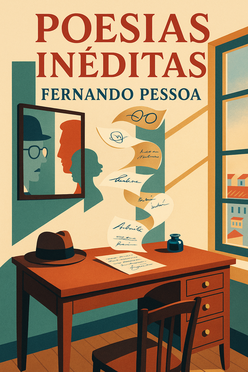 Capa do livro Poesias Inéditas, de Fernando Pessoa