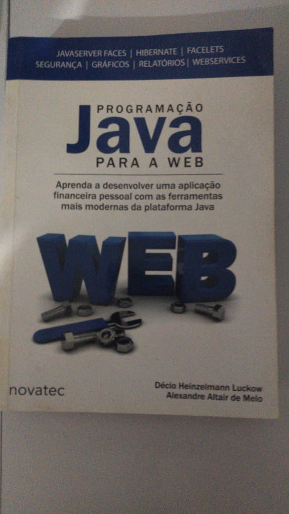 Capa do livro Programação java para web , de Décio Heliómano Luckow
