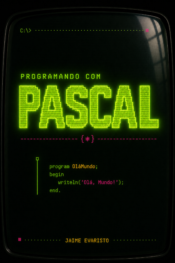 Capa do livro Programando com Pascal, de Jaime Evaristo