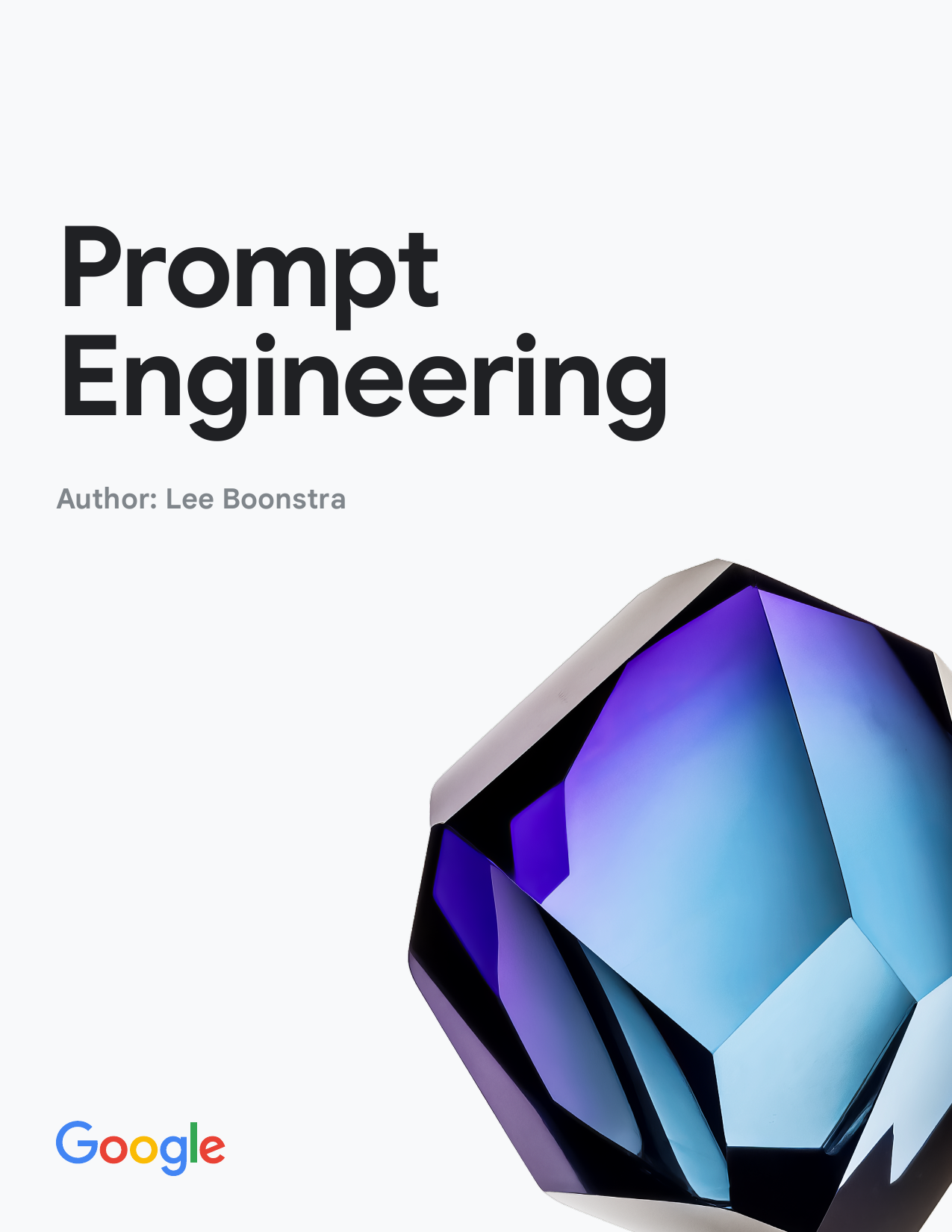 Capa do livro Prompt Engineering, de Lee Boonstra