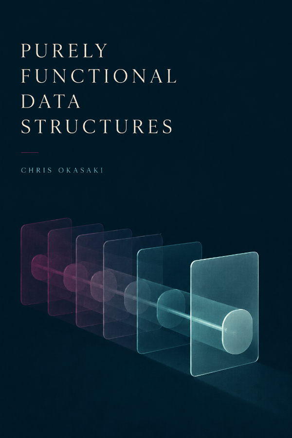 Capa do livro Purely Functional Data Structures, de Chris Okasaki