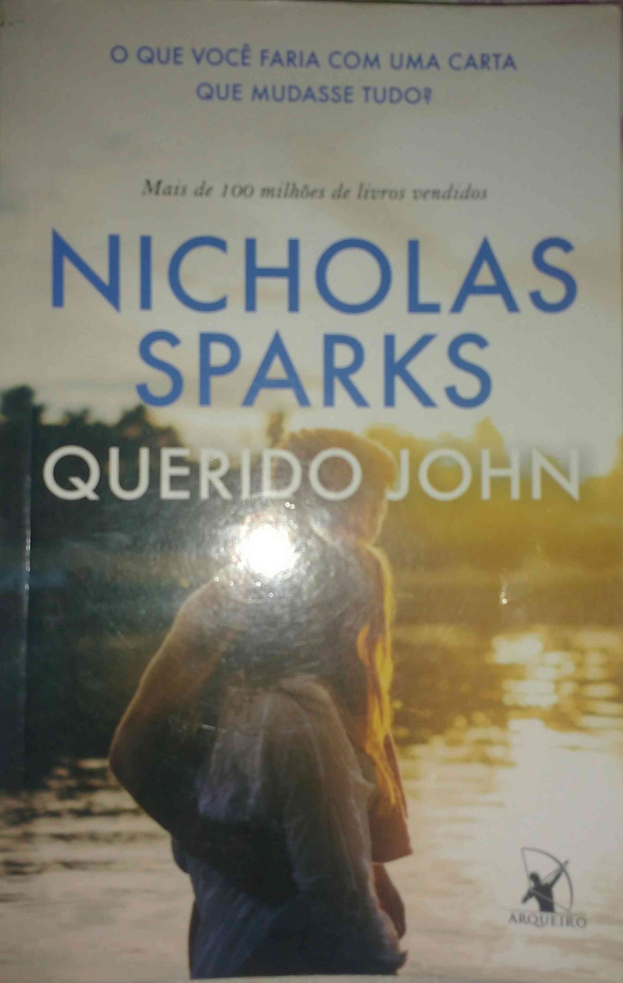 Capa do livro Querido John, de Nicholas Sparks
