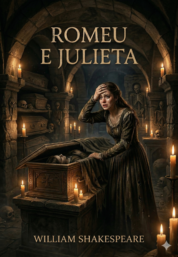 Capa do livro Romeu e Julieta, de William Shakespeare