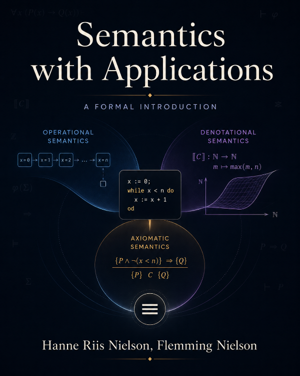 Capa do livro Semantics with Applications: A Formal Introduction, de Hanne Riis Nielson, Flemming Nielson