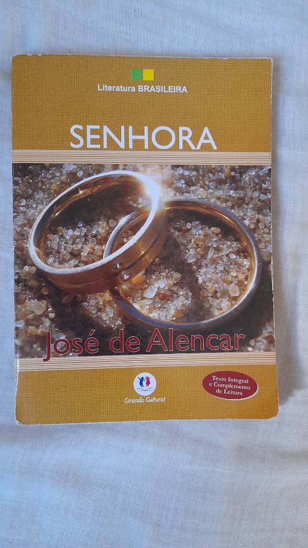 Capa do livro Senhora, de José de alencar