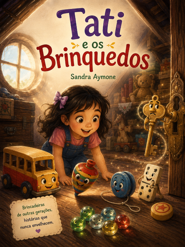 Capa do livro Tati e os Brinquedos, de Sandra Aymone