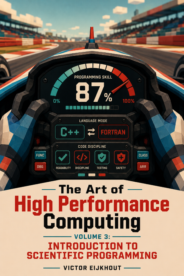 Capa do livro The Art of High Performance Computing - Volume 3: Introduction to Scientific Programming, de Victor Eijkhout
