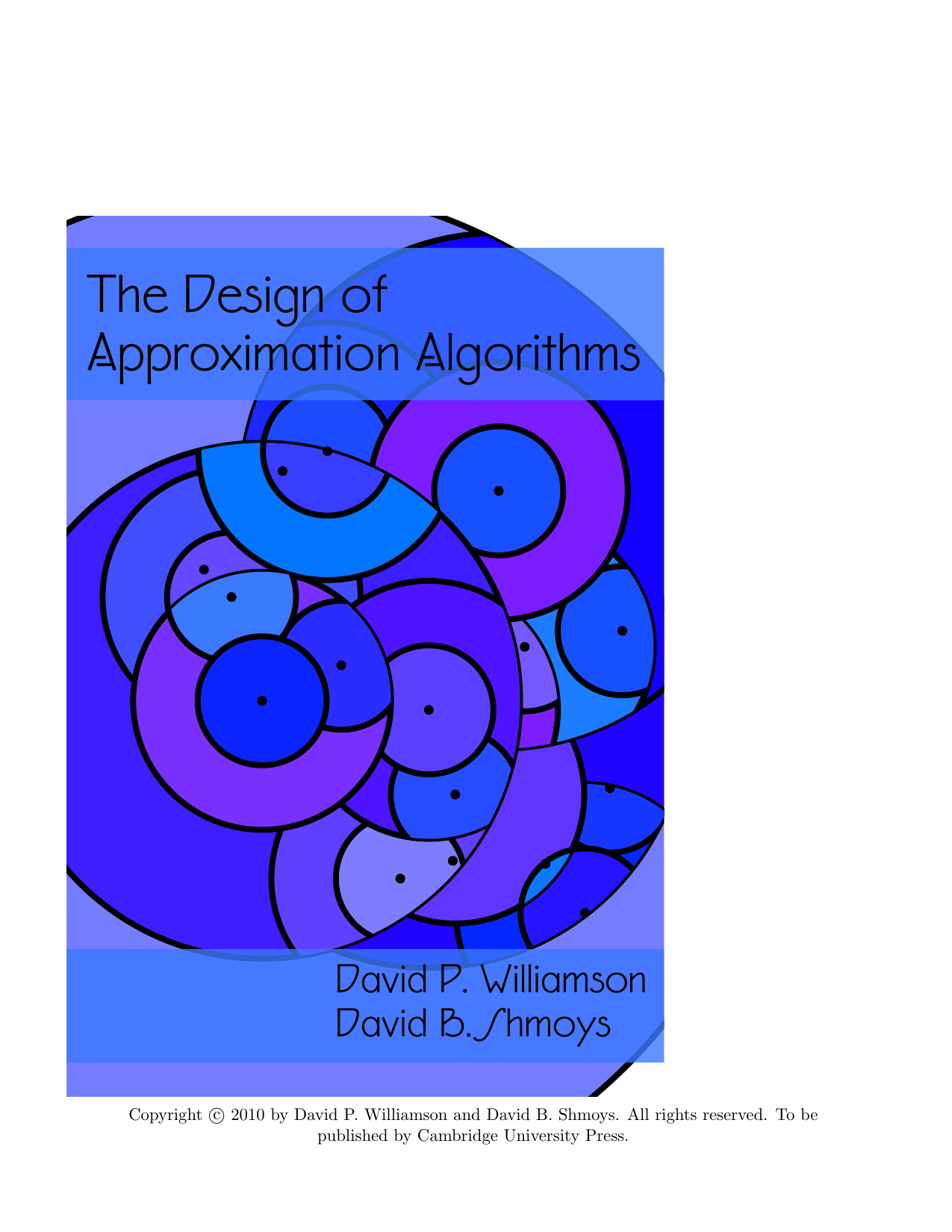 Capa do livro The Design of Approximation Algorithms, de David P. Williamson, David B. Shmoys