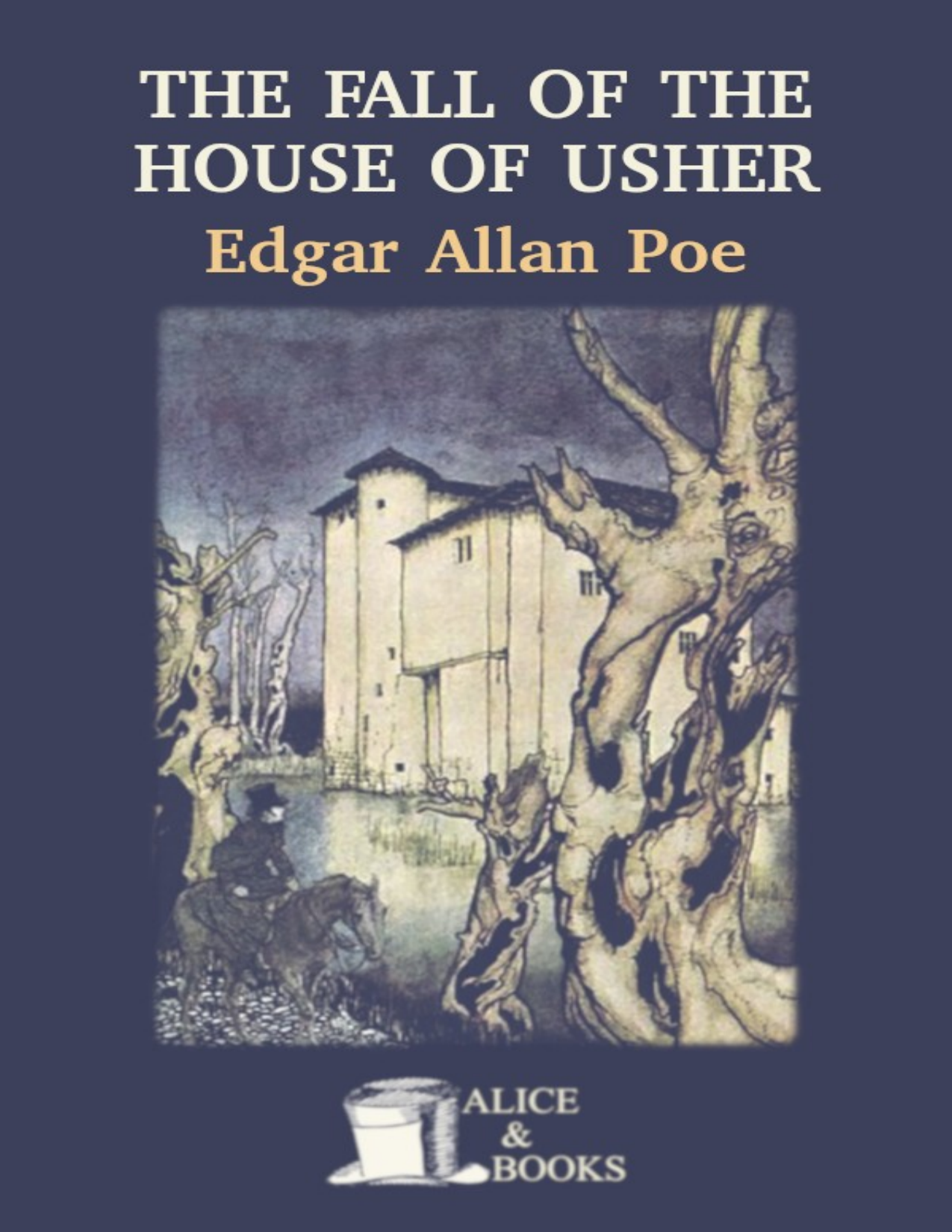 Capa do livro The Fall of the House of Usher, de Edgar Allan Poe