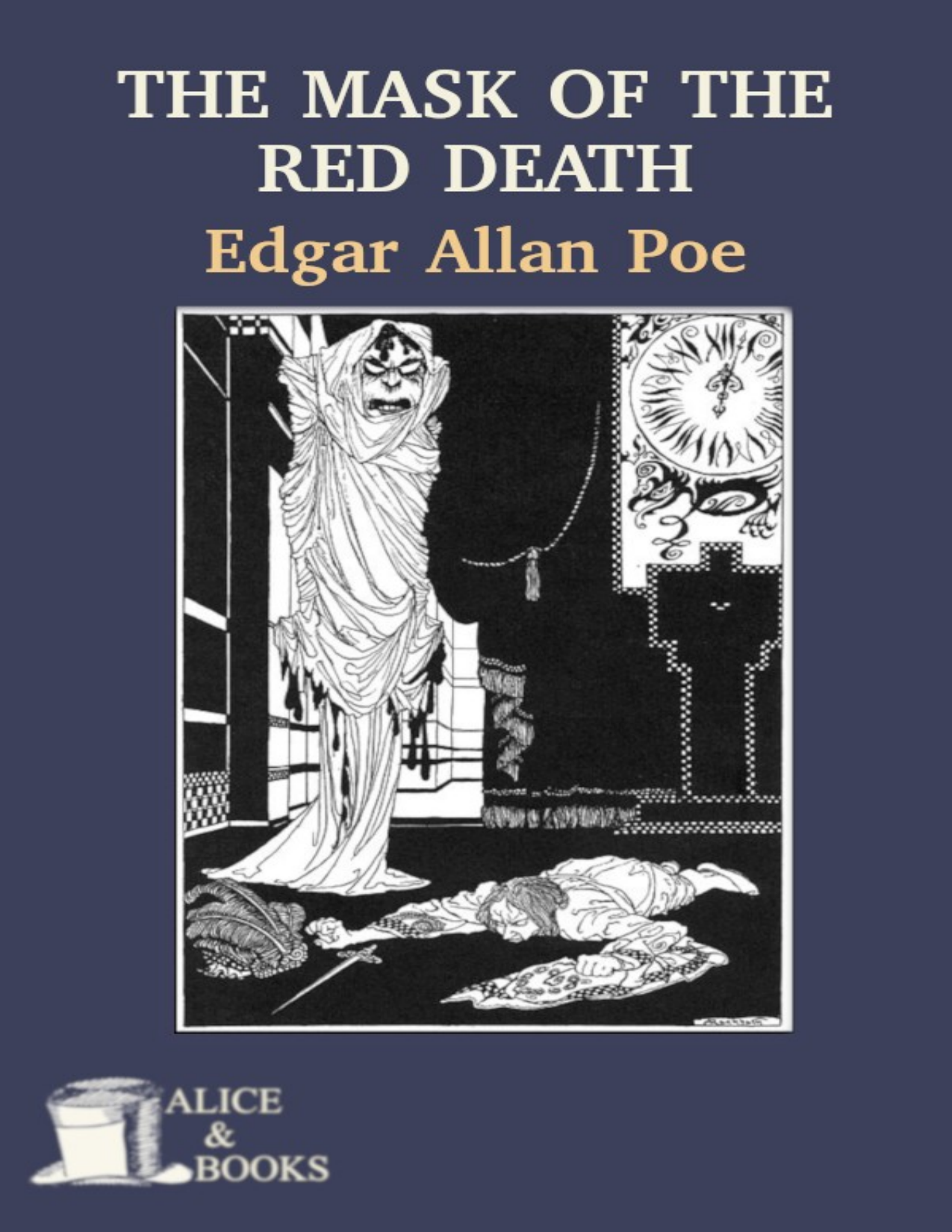 Capa do livro The Masque of the Red Death, de Edgar Allan Poe