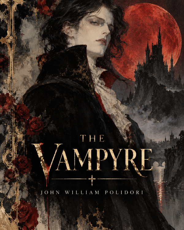Capa do livro The Vampyre, de John William Polidori