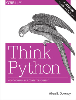 Capa do livro Think Python, 2nd Edition, de Allen B. Downey