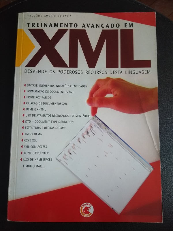 Capa do livro Treinamento Avançado Em Xml, de Rogério Amorim de Faria