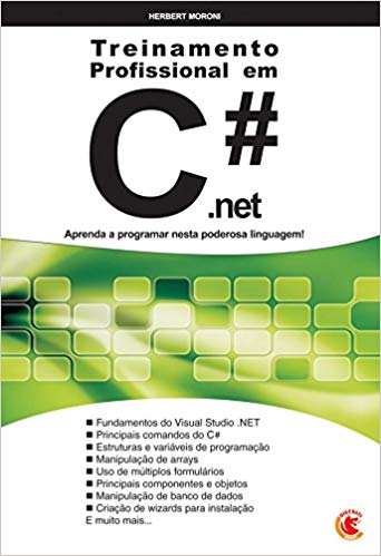 Capa do livro Treinamento Profissional em C#.net, de Herbert Moroni