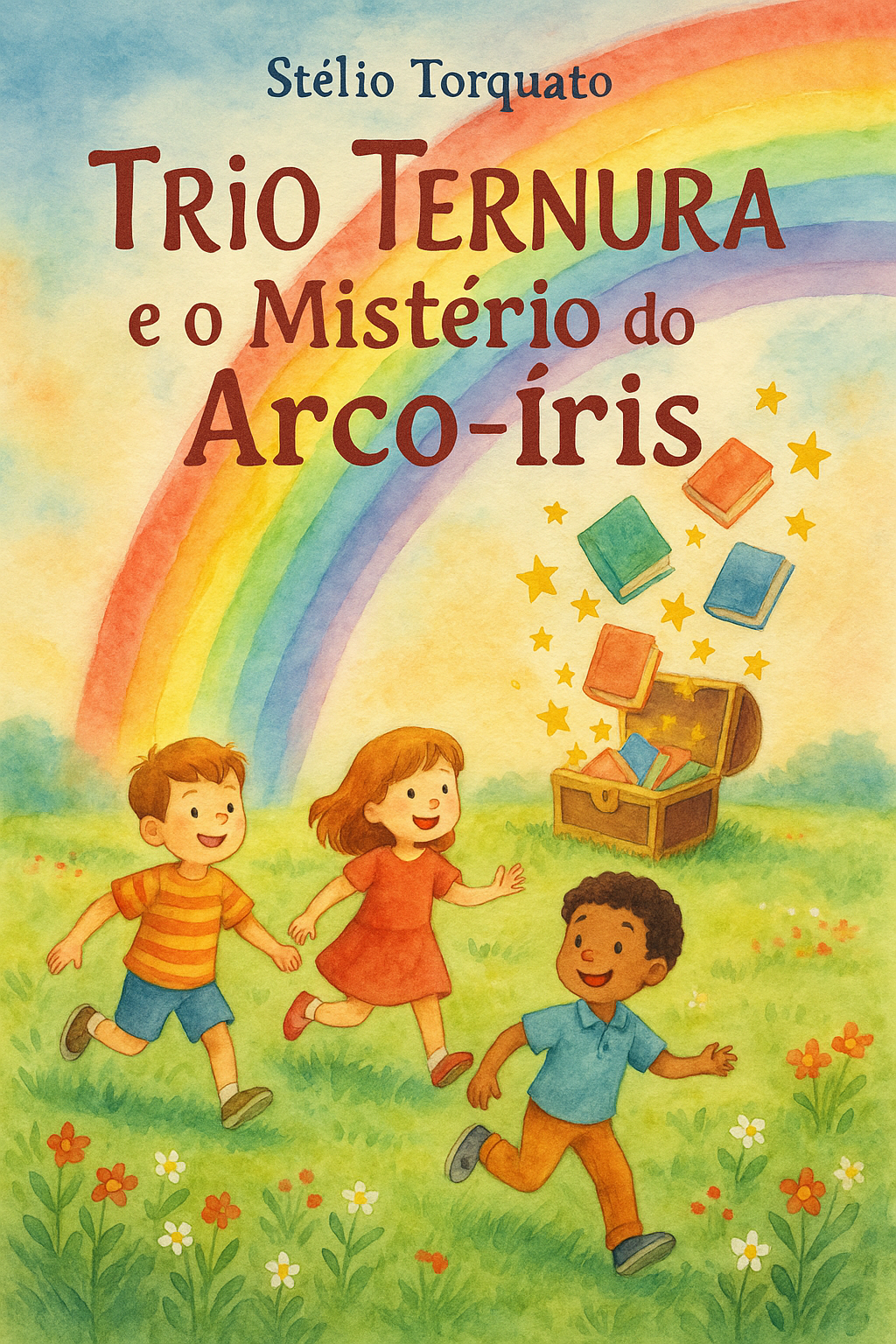 Capa do livro Trio Ternura e o Mistério do Arco-Íris, de Stélio Torquato
