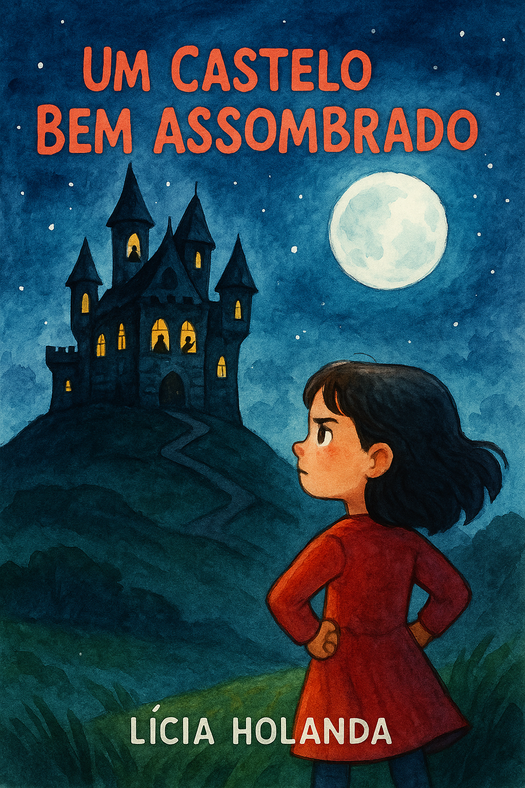 Capa do livro Um Castelo Bem Assombrado, de Lícia Holanda