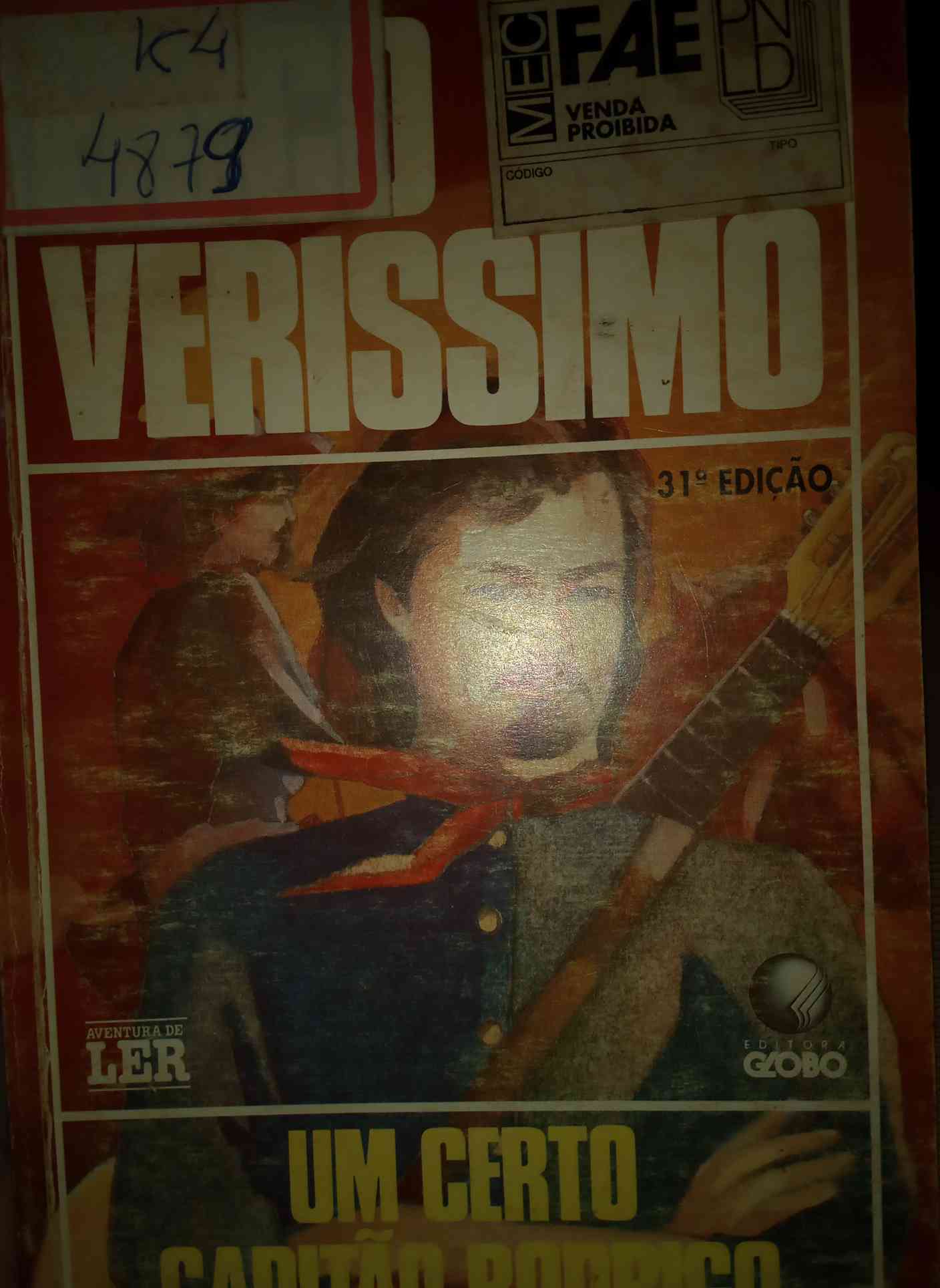 Capa do livro Um certo capitão Rodrigo , de Erico Verissimo