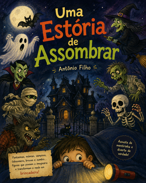 Capa do livro Uma Estória de Assombrar, de Antônio Filho