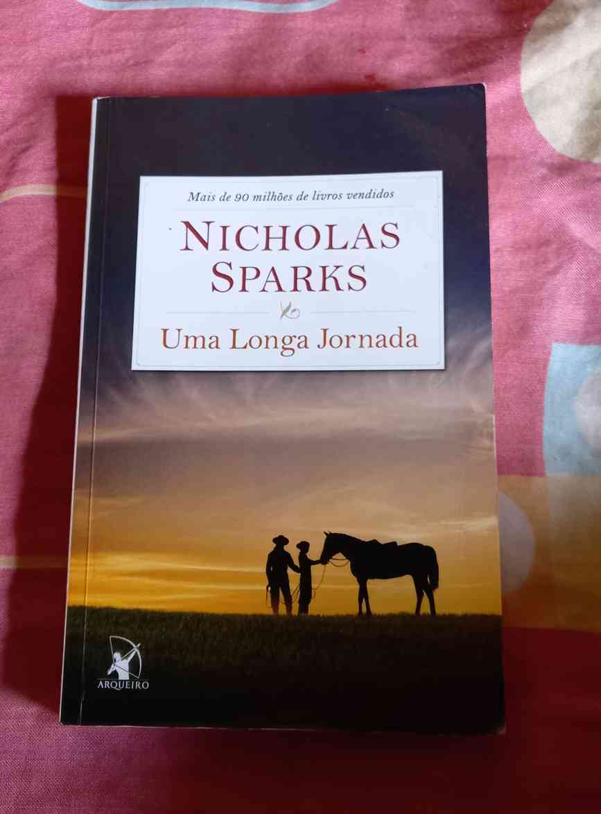 Capa do livro Uma longa jornada, de Nicholas Sparks