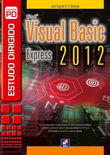 Capa do livro Visual Basic Express 2012 - Estudo Dirigido, de José Augusto N. G. Manzano