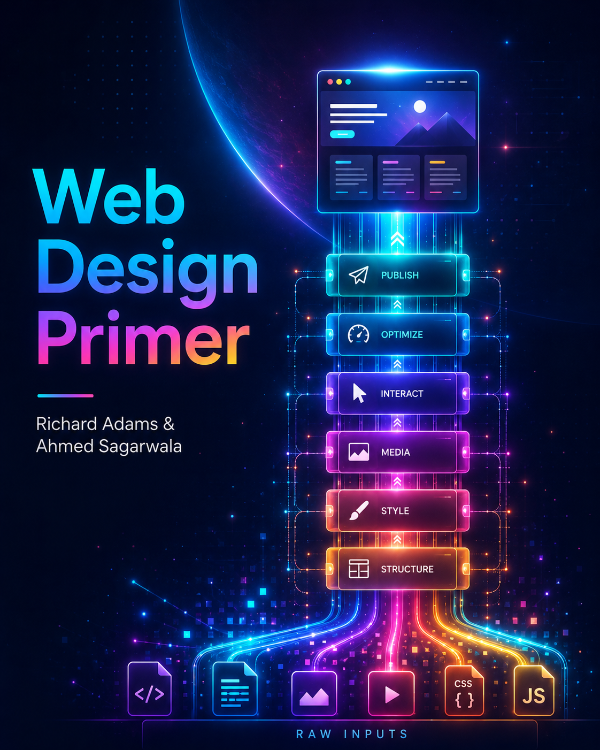 Capa do livro Web Design Primer, de Richard Adams, Ahmed Sagarwala