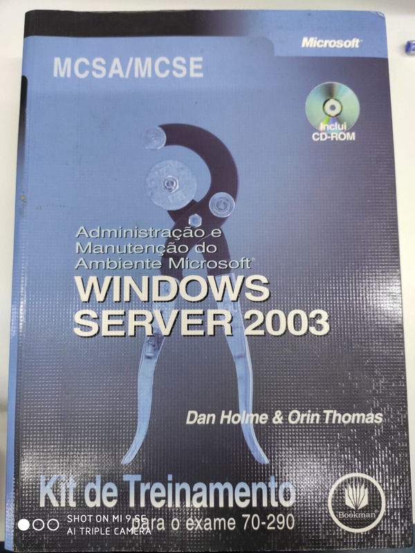 Capa do livro Windows Server 2003, de Dan Holme / Orin Thomas