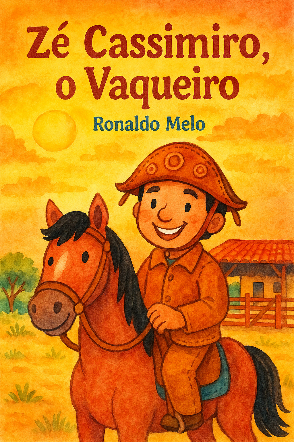 Capa do livro Zé Cassimiro, o Vaqueiro, de Ronaldo Melo